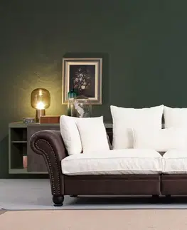 Trojmístná pohovka Lawrence Lounge - Brown, White