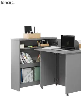 Dig-net nábytek Posuvný stůl Lenart WORK CONCEPT CW-2P slim | pravá Barva: Dub artisan