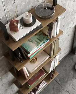Regál Piante Black and Walnut