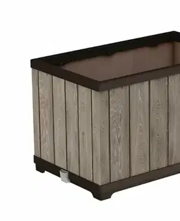 KETER Zahradní květináč DECO BLOCK PLANTER | jasan