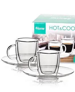 4Home Termo sklenice Ristretto Hot&Cool, 50 ml, 2 ks
