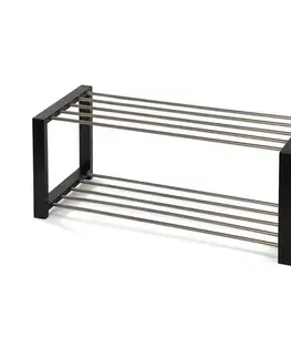 Kovový botník FRAME 2, černá