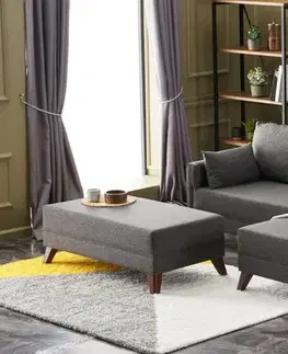 Rohová rozkládací pohovka Bella Mini Right Anthracite