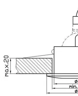 Stropní svítidlo Sh-08 Nm/Ch Mr16 Matný nikl/chrom Svítidlo Herm. IP65