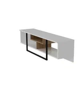 TV stolek Asal (150) - White, Ud, Black