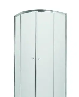 INVENA Sprchový kout čtvrtkruh VITORIA, profil: chrom, sklo čiré 80x80cm AK-49-185-O