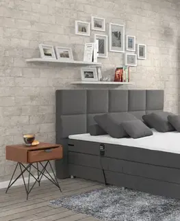 Elektrická polohovací boxspringová postel ISLA