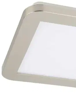 Minimalistické stropní svítidlo do koupelny NEXIT – saténově stříbrné 22,5 cm – stmívatelné stropní svítidlo LED 3000K 12W IP44
