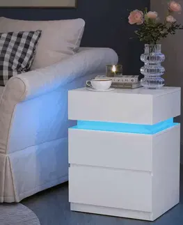 Noční stolek NEON s LED osvětlením
