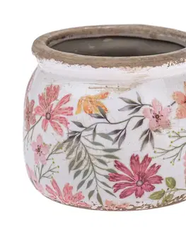 Keramický obal na květináč Vintage florist, 12 x 9,5 cm