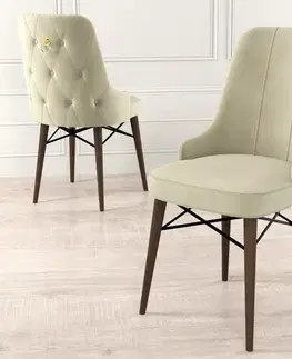 Sada židlí (6 kusů) Pare - Cream, Brown