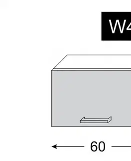 ArtExt Kuchyňská skříňka horní MALMO | W4B 60 Barva korpusu: Bílá