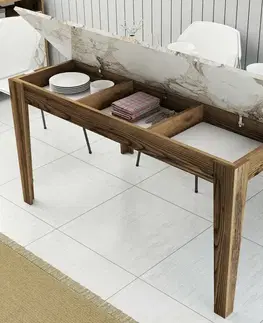 Jídelní stůl Milan Walnut and White