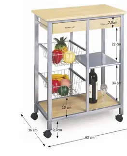 Kuchyňský vozík HELGA Tempo Kondela