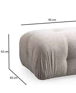 Trojmístná pohovka Petite 3 - Cream