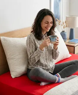 4Home Jersey prostěradlo IDEAL červená, 60 x 120 cm, 60 x 120 cm