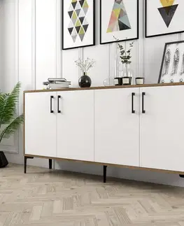 Skříňka Kiev Walnut and White