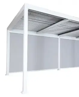 Bioklimatická pergola HWC-L46 3x6 se 3 bočními stěnami