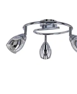 Spirálová nástěnná lampa 3X10W E14 LED chrom MILTON