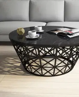 Konferenční stolek Stil - Black Marble