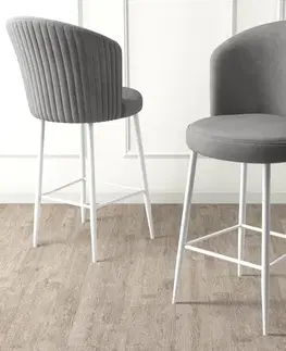 Bar Stool Set (2 Pieces) Alte - Grey, White