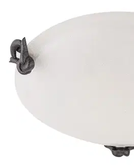 Nástěnné stropní svítidlo skleněné stropní svítidlo 60W E27 30cm Eva
