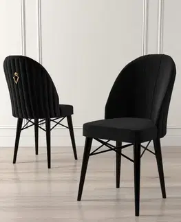 Sada židlí (4 kusy) Ritim - Black