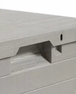 Úložný box na polstry Woody šedá, 90 l