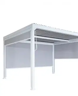 Bioklimatická pergola HWC-L41 3x3 se 3 bočními stěnami