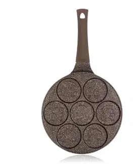 Banquet Pánev na lívance s nepřilnavým povrchem Granite Brown Smile, 26 cm