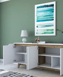 Skříňka Good White and Walnut