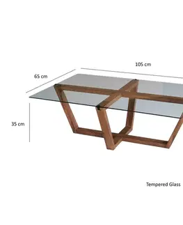 Konferenční stolek Amalfi - Walnut