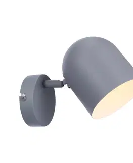 Nástěnná lampa 1X40W E27 matně šedá AZURO