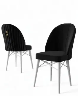 Sada židlí (4 kusy) Ritim - Black, White