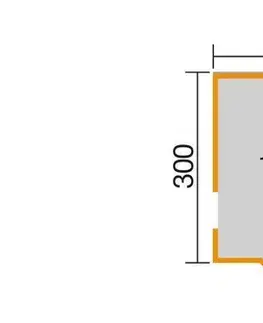 Luxusní dřevěný zahradní domek P 285 (3x3m) Weka