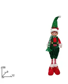 PROHOME - Skřítek Elf 58cm vánoční obleček různé druhy