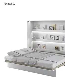 Dig-net nábytek Sklápěcí postel Lenart BED CONCEPT BC-14 bílá | 160 x 200 cm