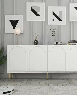 Skříňka Lyon White and Gold