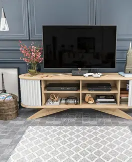 TV stolek Stor - Sapphire, White