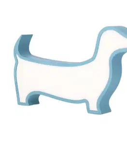 LED stolní lampa DOG IQ KIDS modrá