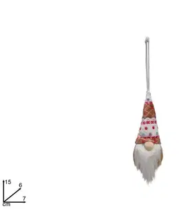 PROHOME - Skřítek vánoční visící 15cm různé druhy
