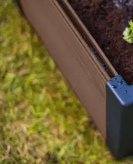 Vyvýšený záhon MAPLE hnědá Rojaplast