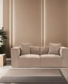 Dvoumístná pohovka Sora 2 - Cappuccino