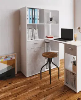 Stůl s regálem MINESON Tempo Kondela