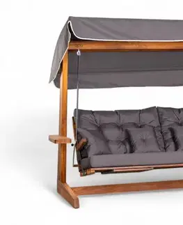 Garden Triple Swing Chair Luna Deluxe 2600 - Anthracite