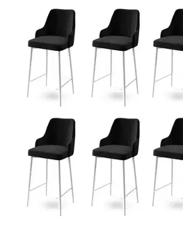 Bar Stool Set (6 Pieces) Enox - Black, White