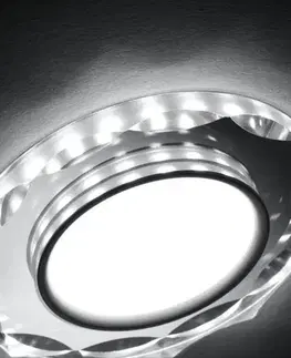 Stropní bodové světlo Ssp-25 Ch/Tr+Wh 8W LED 230V prstencové LED bílé - POSLEDNÍ KUSY