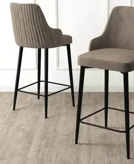 Sada barových židlí Enox Cappuccino and Black, 2 ks, 2 ks
