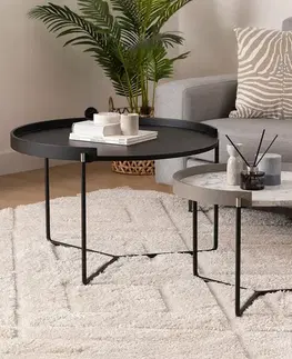 Odkládací stolek Mandy Athracite, 2 ks