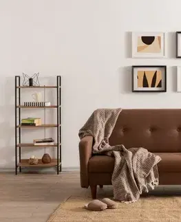 Trojmístná rozkládací pohovka Hiko - Brown